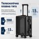 Валіза TSA-20 алюмінієва рамка USB порт 20 дюймів Black 3_08534 фото 7