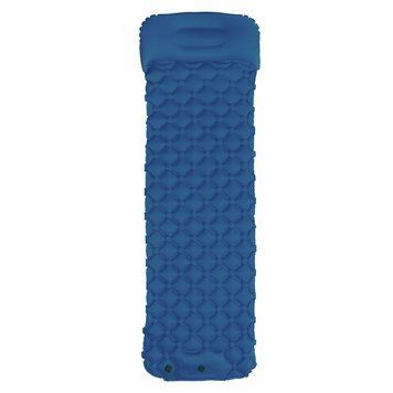 Матрац туристичний надувний Sleeping Pad з подушкою та вбудованим насосом 180х65 см синій 3_05010 фото
