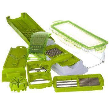 Овочерізка багатофункціональна Nicer Dicer Plus Зелена 4_70345615 фото