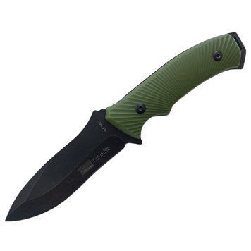 Охотничий нож Colunbia 011A с чехлом и эргономичной рукояткой 23 см Зеленый 7_00163 фото