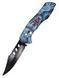 Выкидной нож Colunbia Волк 839-5 с замком Button-Lock 21 см Цвет Blue 7_02813 фото 1