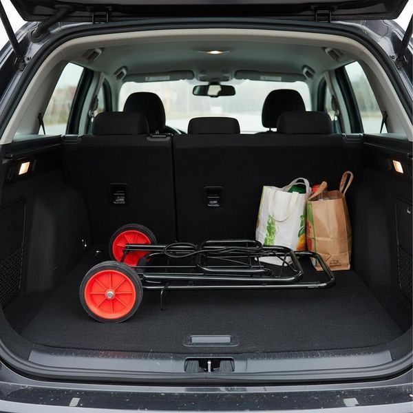 Складная тележка RIAS Shopping Cart с опорами 87x30x36 см Black 3_08399 фото