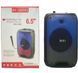 Портативна Bluetooth колонка RX-6168 6.5" RGB з караоке та акумулятором 2400 mAh 10W 3_05101 фото 4