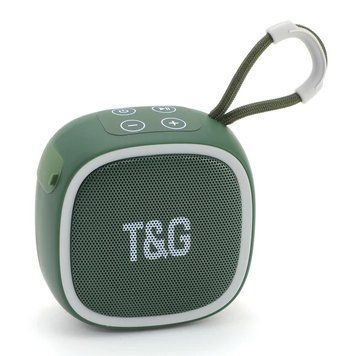 Bluetooth колонка T&G TG659 з підтримкою FM та USB 500 мАг 5 Вт зелена 7_01311 фото
