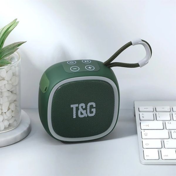 Bluetooth колонка T&G TG659 з підтримкою FM та USB 500 мАг 5 Вт зелена 7_01311 фото