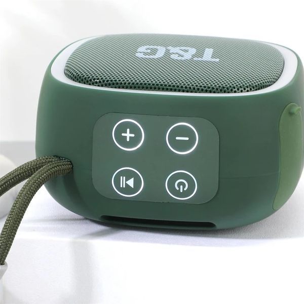 Bluetooth колонка T&G TG659 з підтримкою FM та USB 500 мАг 5 Вт зелена 7_01311 фото