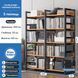 Книжковий стелаж G633A Loft з рожевого дерева 5 полиць 100x30x143 см Black 3_08137 фото 4