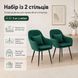 Комплект стульев DSF-684 из вельвета с металлом 2 шт Green 3_08717 фото 10