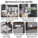 Комбінована шафа-вішалка для взуття BA27-140 140x32x180 см Grey 3_08149 фото 7