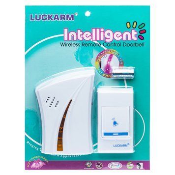 Дверной звонок беспроводной Luckarm Intelligent 8610B для дома 220V Yellow 7_02286 фото