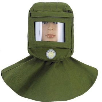 Піскоструминна маска 360&deg; захисна Green 3_01588 фото
