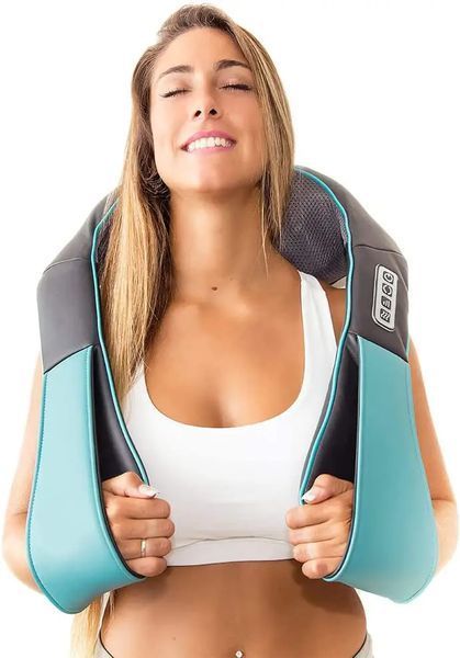 Масажер RIAS Shiatsu & Knocking з підігрівом Світло-Синій 3_07852 фото