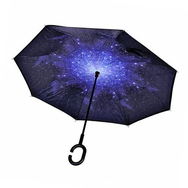 Зонт автоматический Up-Brella с рисунком звёздного неба Чёрный 3_04898 фото