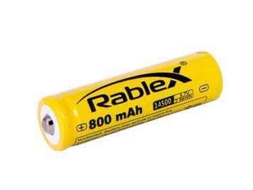 Акумуляторна батарея Rablex 14500 Li-ion 800mAh 3.7V для пристроїв Yellow 7_01641 фото