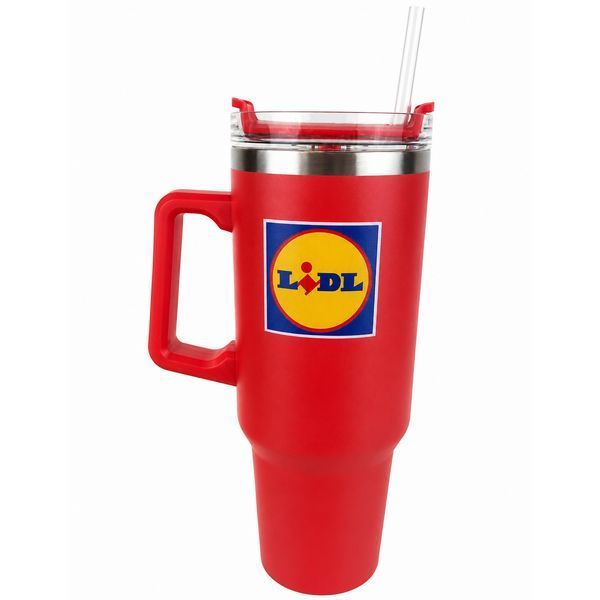 Термокружка Lidl HG12790C с трубочкой 1.2 л Red 3_08537 фото