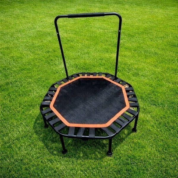 Фітнес батут R-105 з ручкою 105x120x25 см Black 3_08687 фото