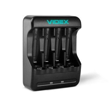 Зарядное устройство для 4 аккумуляторов Videx N401 с USB подключением цвет 7_02057 фото