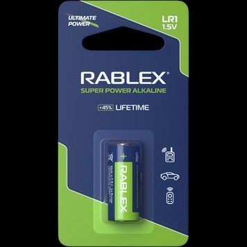 Щелочна батарейка Rablex LR1 1 шт для тривалого живлення 7_02930 фото