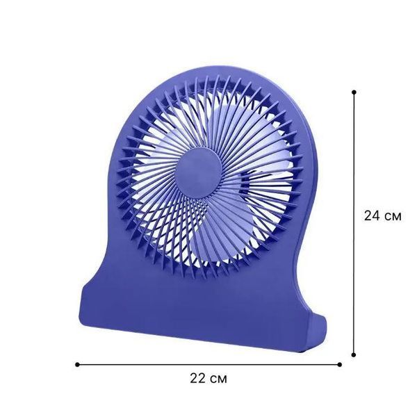 Настольный вентилятор Mini Fan S7 с аккумулятором и USB для удобства Blue 3_06711 фото