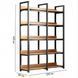 Стелаж Loft 5 поличок 120x30x143 см Рожеве дерево-Black 3_08139 фото 4