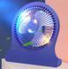 Настольный вентилятор Mini Fan S7 с аккумулятором и USB для удобства Blue 3_06711 фото 2