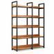 Стелаж Loft 5 поличок 120x30x143 см Рожеве дерево-Black 3_08139 фото 1