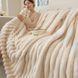 Плед Coral Fleece рельефный 150x200 см Beige 3_08638 фото 7