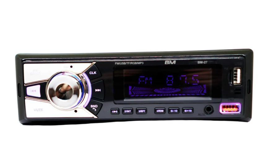 Автомагнитола Boschmann BM-27 с Bluetooth 2 USB microSD AUX MP3 FM 4x100W RGB 3_06827 фото