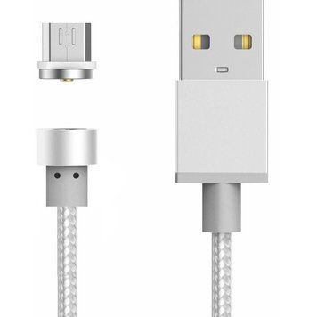 Магнітний кабель K-118 USB-microUSB білий 4_691950180 фото