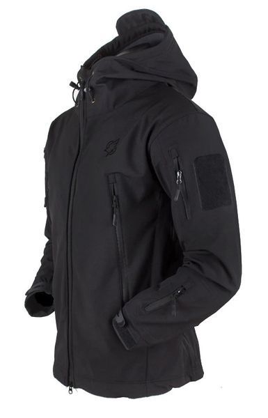 Чоловіча тактична куртка Eagle JA-01 Soft Shell з флісом чорна 4XL 3_02167 фото