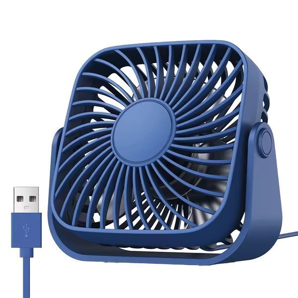 Настільний вентилятор TOPK K52 з 3 режимами роботи USB Синій 3_07088 фото
