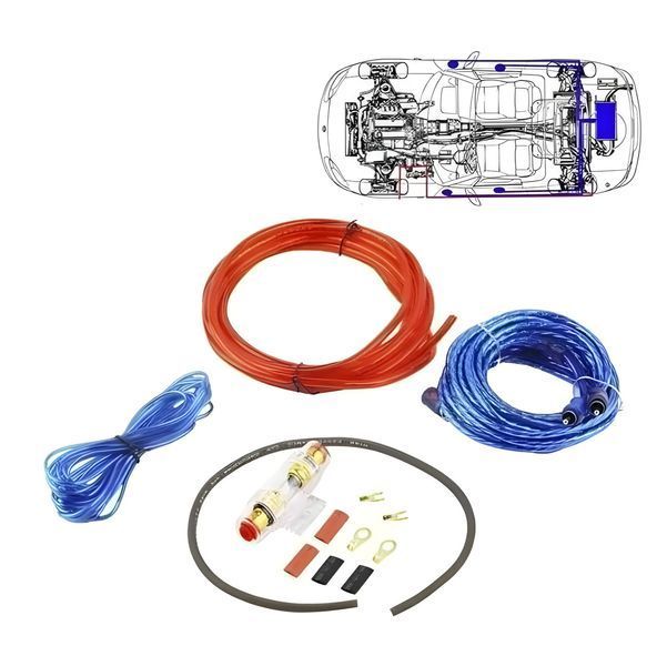 Провода для сабвуфера PERVOI MJ-8 8GA 5м 1500W максимальная мощность 3_06512 фото