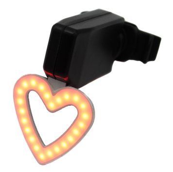 Велоліхтар задній 902 акумуляторний "Серце" microUSB 7_00952 фото