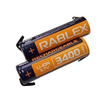 Аккумулятор Rablex 18650 Li-ion 3400mAh 20А 3.7V Orange-Black 1 шт 7_01936 фото