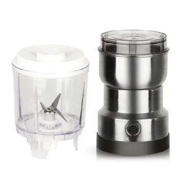 Електрична кавомолка та блендер Domotec MS-7126 2в1 300W кольору Silver 3_07089 фото