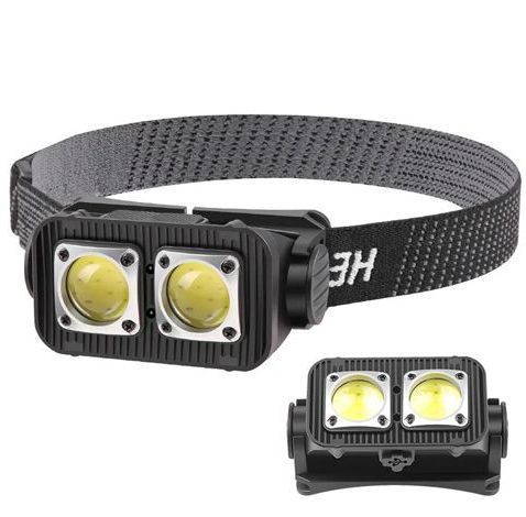 Фонарик налобный X-Balog K372 с датчиком движения аккумуляторный USB Type-C 7_02933 фото
