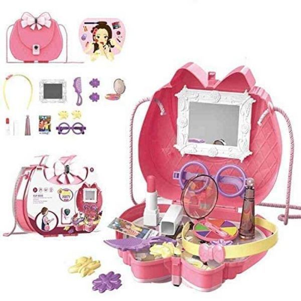 Игровой набор косметики Funny Sister Party Bags с зеркалом розовый 3_05709 фото