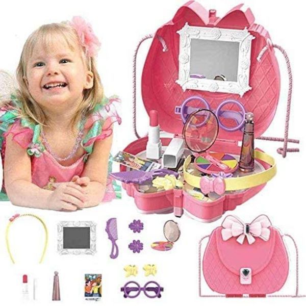 Игровой набор косметики Funny Sister Party Bags с зеркалом розовый 3_05709 фото