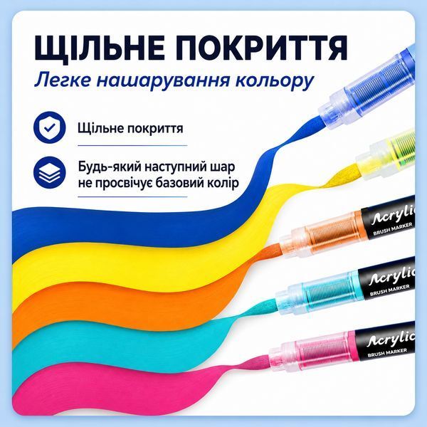 Набор маркеров GuangNa GN.8101-72 кистевые 72 шт 3_08415 фото