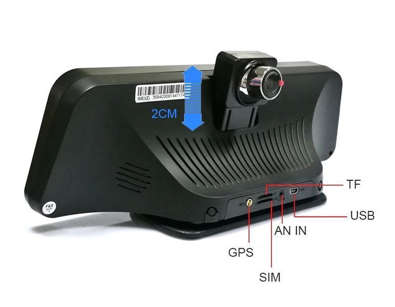 Видеорегистратор DVR E98 10" IPS 4G GPS с двумя камерами 2/32 ГБ Android 8.1 Black 3_01143 фото