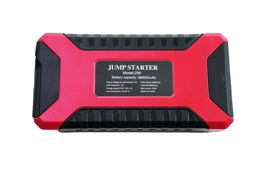 Автомобільний пуско-зарядний пристрій High Power 20000 mAh 4 USB з ліхтариком 3_06146 фото