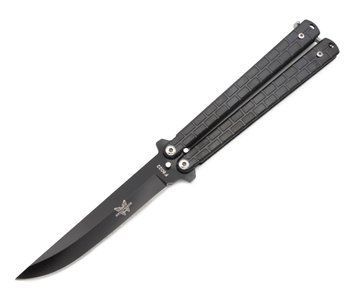 Нож-бабочка Benchmade F8022 складной 22 см с клипсой черный 7_00570 фото