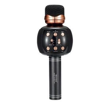 Бездротовий мікрофон для караоке Wster WS-2911 з Bluetooth та 4 голосами Black 3_01402 фото
