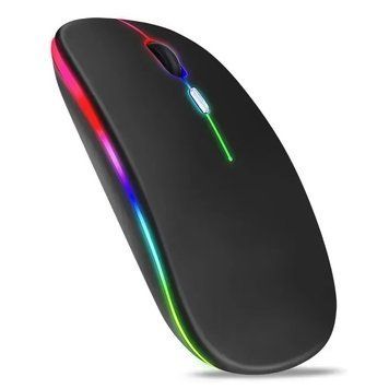 Бездротова миша RIAS JZ-10 з RGB підсвіткою Чорна 3_06443 фото
