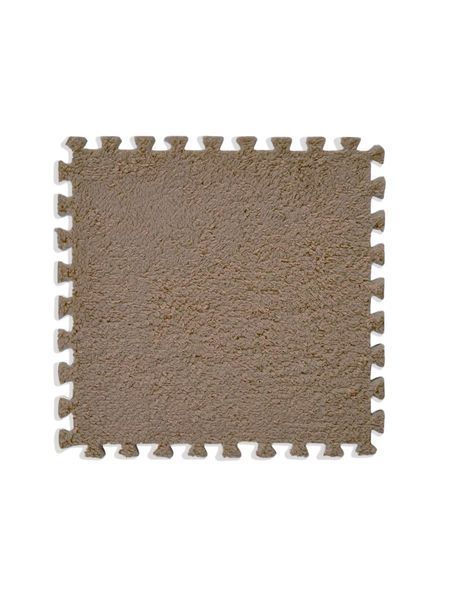 Игровой коврик-пазл 20 пазлов с ворсом 30x30см коричнево-белый 3_05876 фото