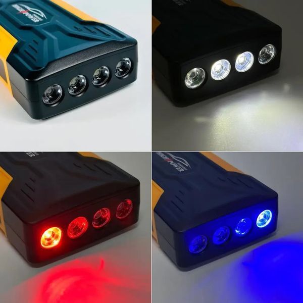 Автомобильный пуско-зарядник QY28 25000 mAh с фонарем и 2 USB 3_06147 фото