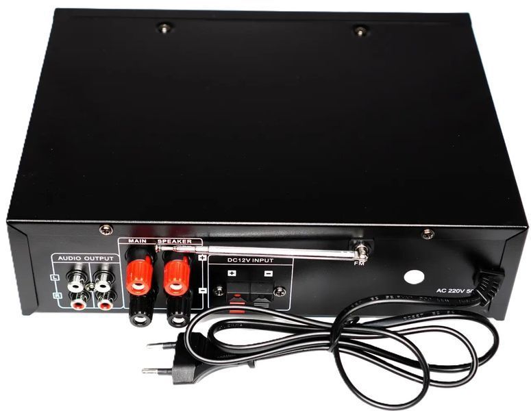 Караоке підсилювач звуку UKC TAV-339 PRO Bluetooth USB FM MP3 240W Black 3_07874 фото