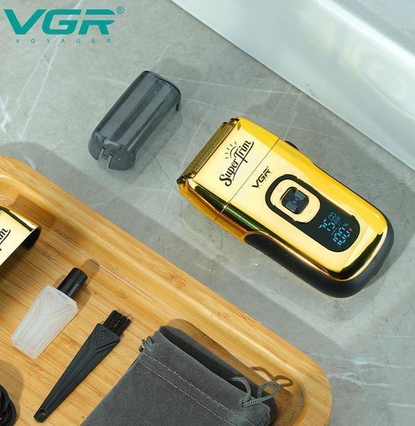 Чоловіча електрична бритва VGR V-332 для вологого та сухого гоління з дисплеєм 7_02529 фото