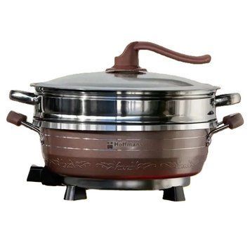 Електрична каструля-скороварка Hoffmans HM-3031 1500W 8L Антипригарна Коричнева 3_07415 фото
