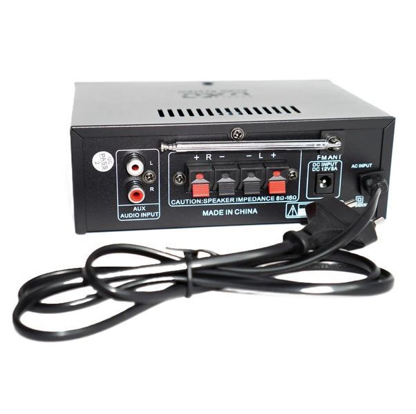 Аудіо посилювач UKC A5 Bluetooth USB SD FM MP3 для караоке 2x120W Чорний 3_07327 фото